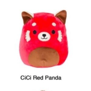 Squishmallow CiCi Red Panda Plush Toy - Red and Brown